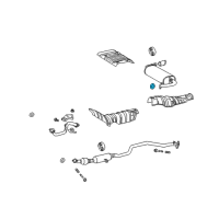 OEM 2009 Pontiac Vibe Seal, Exhaust Pipe<See Guide/Contact Bfo> Diagram - 19205484