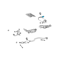 OEM 2009 Pontiac Vibe Extension, Exhaust Tail Pipe *Chrome Diagram - 88975841