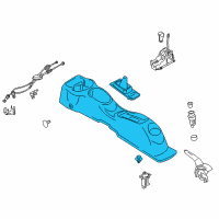 OEM 2016 Nissan Versa Box Assy-Console, Front Floor Diagram - 96910-9KA9A