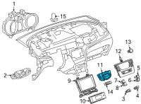 OEM 2021 Buick Encore Dash Control Unit Diagram - 39081561