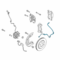 OEM 2020 Lincoln Navigator Front Speed Sensor Diagram - JL3Z-2C204-D