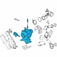 OEM Chevrolet Silverado 2500 HD Turbocharger Asm Diagram - 12677684