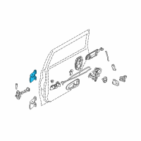 OEM Dodge Colt Rear Door Upper Hinge Diagram - MB546471