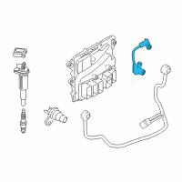 OEM 2015 BMW 335i Crankshaft Position Sensor Diagram - 13-62-7-582-842