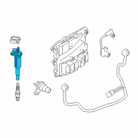 OEM 2016 BMW M6 Gran Coupe Ignition Coil Diagram - 12-13-8-611-236