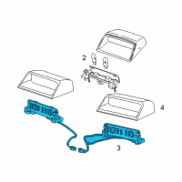 OEM 2011 Ford Crown Victoria Lamp Diagram - 8W7Z-13A613-AA