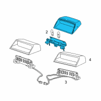 OEM Mercury High Mount Lamp Diagram - 6W7Z-13A613-AAB