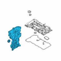 OEM Hyundai Elantra Coupe Cover Assembly-Timing Chain Diagram - 21350-2E340