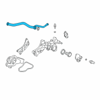 OEM Acura TL Pipe, Connecting Diagram - 19505-P8F-A00