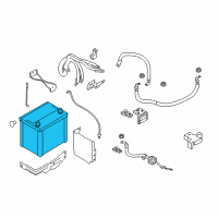 OEM Infiniti Q70 Battery Diagram - 24410-1MG0A