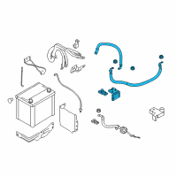 OEM 2012 Infiniti M35h Cable Assy-Battery To Starter Motor Diagram - 24105-1MG0A