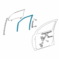 OEM 2012 Toyota Sienna Run Channel Diagram - 68141-08020