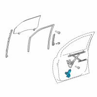 OEM 2017 Toyota Highlander Window Motor Diagram - 85710-0E040