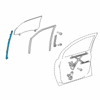 OEM 2016 Toyota Sienna Sash Channel Diagram - 67401-08020