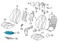 OEM 2021 Acura TLX Heater Complete , Front Diagram - 81134-TJB-A21