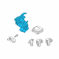 OEM 2018 Hyundai Tucson Clock Spring Contact Assembly Diagram - 93490-D3220