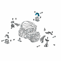 OEM Honda Passport Stopper, RR. Engine Mounting Diagram - 50815-TG7-A01