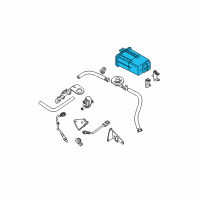 OEM 2008 Nissan Titan CANISTER Assembly-EVAPORATION Diagram - 14950-ZR00B