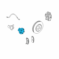 OEM Cadillac XLR Front Suspension-Hub & Bearing Diagram - 88967287