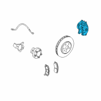 OEM 2006 Cadillac XLR Caliper Diagram - 88955517