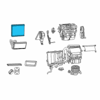 OEM 2012 Dodge Journey EVAPORATOR-Air Conditioning Diagram - 68153946AA