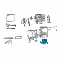 OEM Chrysler Sebring Motor-Blower With Wheel Diagram - 5191345AA