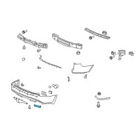 OEM 2010 Cadillac SRX Reflector Diagram - 25881882