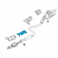 OEM Scion iA Heat Shield Diagram - 58153-WB001