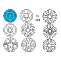 OEM 2012 Toyota Tacoma Wheel, Spare Diagram - 42601-AD030