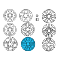 OEM 2018 Toyota Tacoma Wheel, Alloy Diagram - 42611-04180