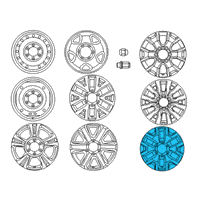 OEM Toyota Tacoma Wheel, Alloy Diagram - 42611-04161