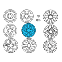 OEM 2021 Toyota Tacoma Wheel, Alloy Diagram - 42611-04231