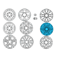 OEM Toyota Tacoma Wheel, Alloy Diagram - 4260D-04020