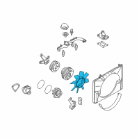 OEM 2004 Infiniti FX45 Fan-Cooling Diagram - 21060-6P00A