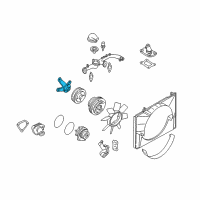 OEM 2002 Infiniti QX4 Bracket-Fan PULLY Diagram - 21046-4W000