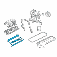 OEM 1996 Dodge Ram 2500 Gasket Pkg-Intake Manifold Diagram - 4741732AB