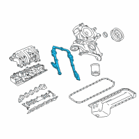 OEM 1996 Dodge Ram 3500 Gasket-Chain Case Cover Diagram - 53020956