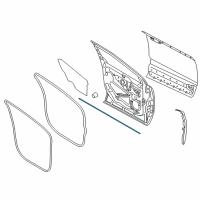 OEM Lincoln Nautilus Lower Weatherstrip Diagram - FA1Z-5820758-B