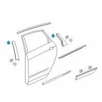 OEM 2017 Cadillac XT5 Rear Applique Diagram - 84167110