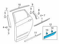 OEM Cadillac XT5 Lower Molding Diagram - 84462098