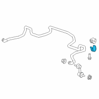 OEM 2000 Honda CR-V Holder, Front Stabilizer Diagram - 51308-S10-010