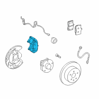 OEM Lexus RC200t Front Passenger Disc Brake Cylinder Assembly Diagram - 47730-22460