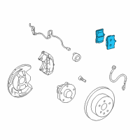 OEM Lexus IS250 Front Disc Brake Pad Kit Diagram - 04465-30500