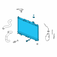 OEM 2014 Honda Accord Radiator (Toyo) Diagram - 19010-5K0-A01