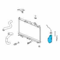 OEM Honda Accord Tank, Reserve Diagram - 19101-5K0-A00