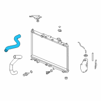 OEM 2017 Honda Accord Hose, Water (Upper) Diagram - 19501-5K0-A00