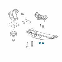 OEM 2016 Chevrolet SS Transmission Support Diagram - 92260603