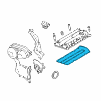 OEM 2011 Ford Fiesta Valve Cover Gasket Diagram - 4M5Z-6584-A