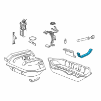 OEM 1984 GMC S15 Jimmy Fuel Tank Support Diagram - 15684333