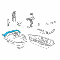 OEM 1998 Chevrolet Blazer Strap Asm-Fuel Tank Diagram - 15081800